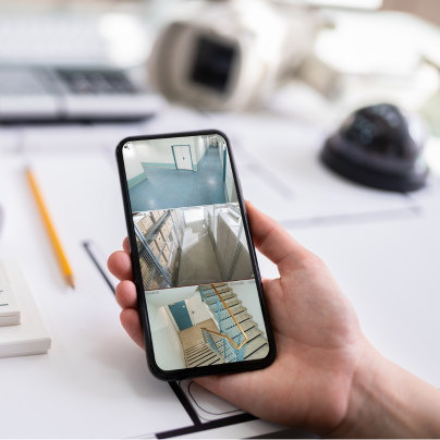 Beaumont security camera feed on cell phone